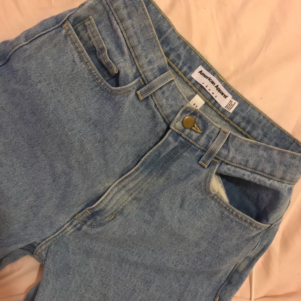 American Apparel High Waist Denim Jeans • Size 27